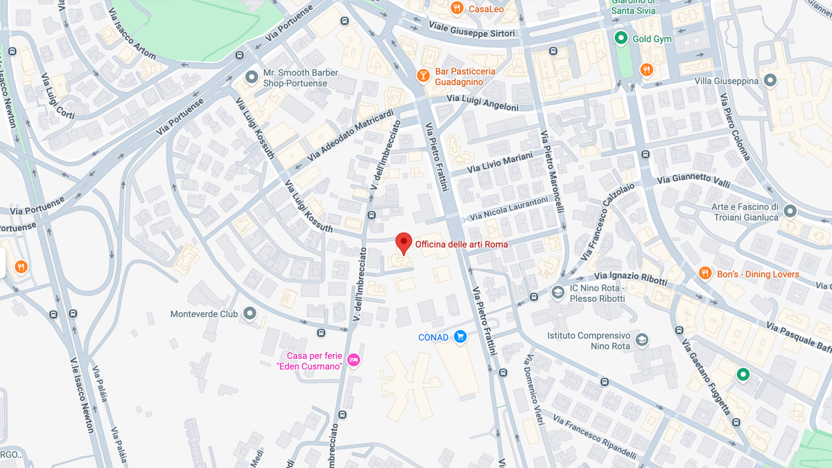 Mappa Officina delle Arti